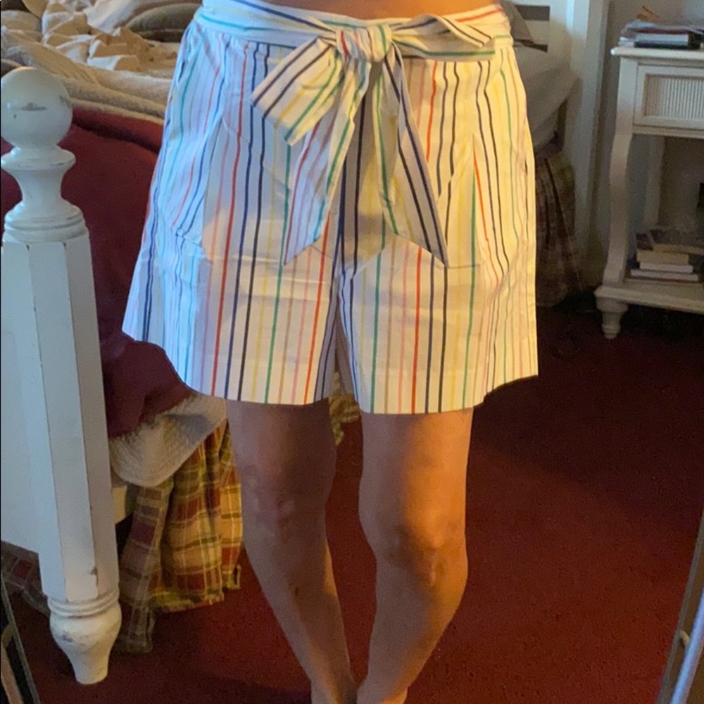 JCrew striped shorts